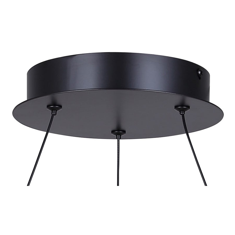 Canarm Castra 3 Light LED 23" Chandelier, Black