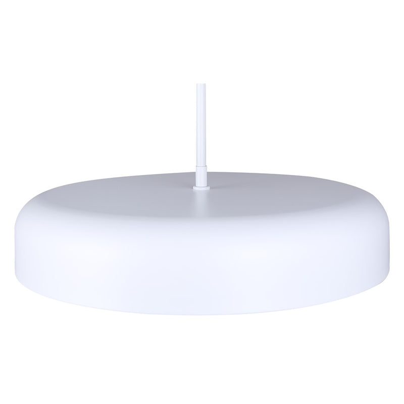 Canarm Zaria 18in 1-Light LED Chandelier | Matte White Acrylic | Dining Room & Living Room | 2200 Lumens, Dimmable 3CCT | Model LCH281A18WH