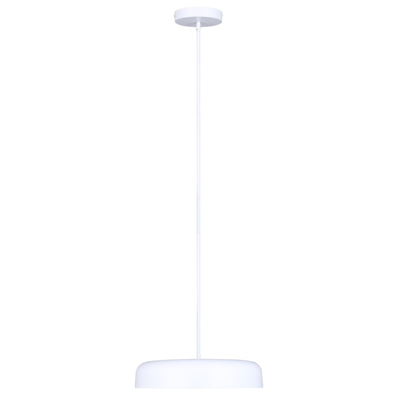 Canarm Zaria 18in 1-Light LED Chandelier | Matte White Acrylic | Dining Room & Living Room | 2200 Lumens, Dimmable 3CCT | Model LCH281A18WH
