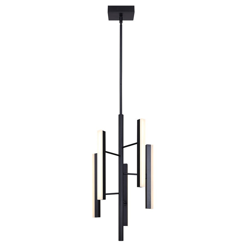 Canarm Yavin 5 Light 13.13" Chandelier, Black