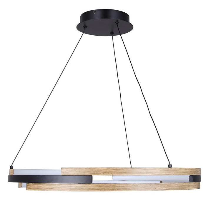 Canarm Azria 6 Light LED 23.75" Chandelier, Matte Black
