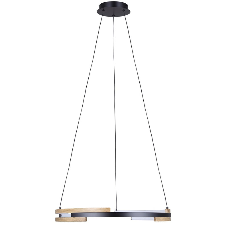 Canarm Azria 6 Light LED 23.75" Chandelier, Matte Black