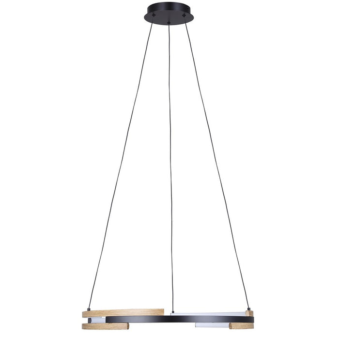 Canarm Azria 6 Light LED 23.75" Chandelier, Matte Black