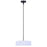 Canarm Carmynn 1 Light LED 16.5" Chandelier, Black