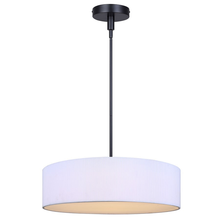 Canarm Carmynn 1 Light LED 22.25" Chandelier, Black