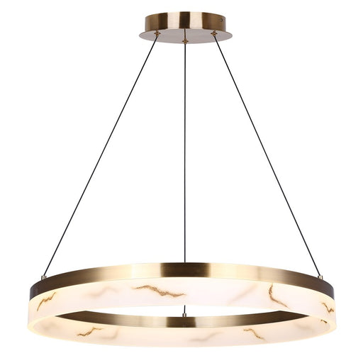 Canarm Elynn 1 Light LED 23.5" Chandelier, Gold - LCH294A24GD