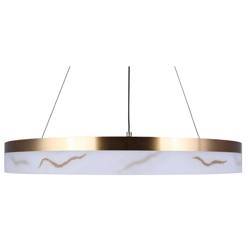 Canarm Elynn 1 Light LED 23.5" Chandelier, Gold