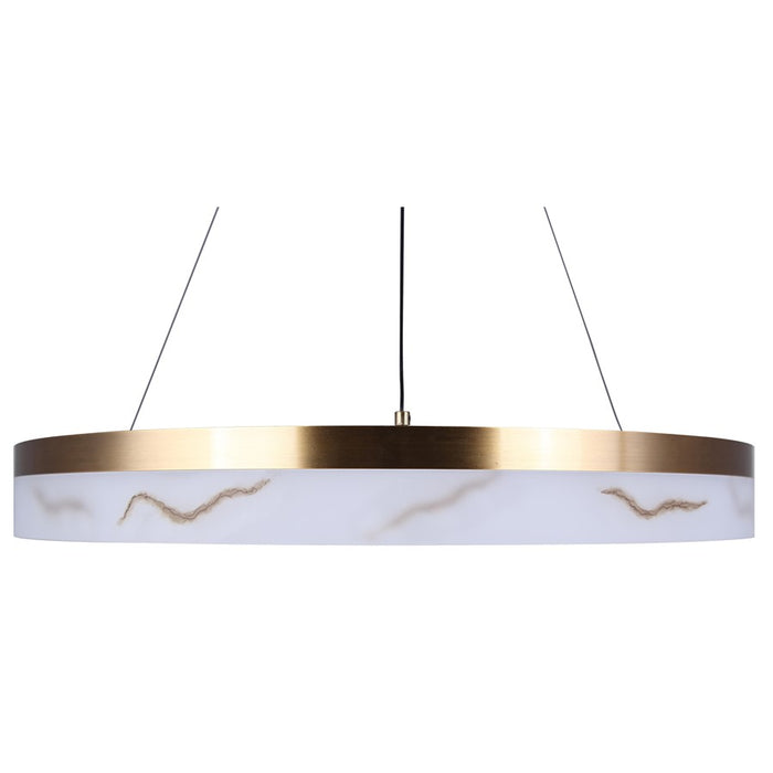 Canarm Elynn 1 Light LED 23.5" Chandelier, Gold