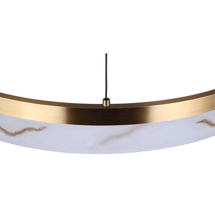 Canarm Elynn 1 Light LED 23.5" Chandelier, Gold