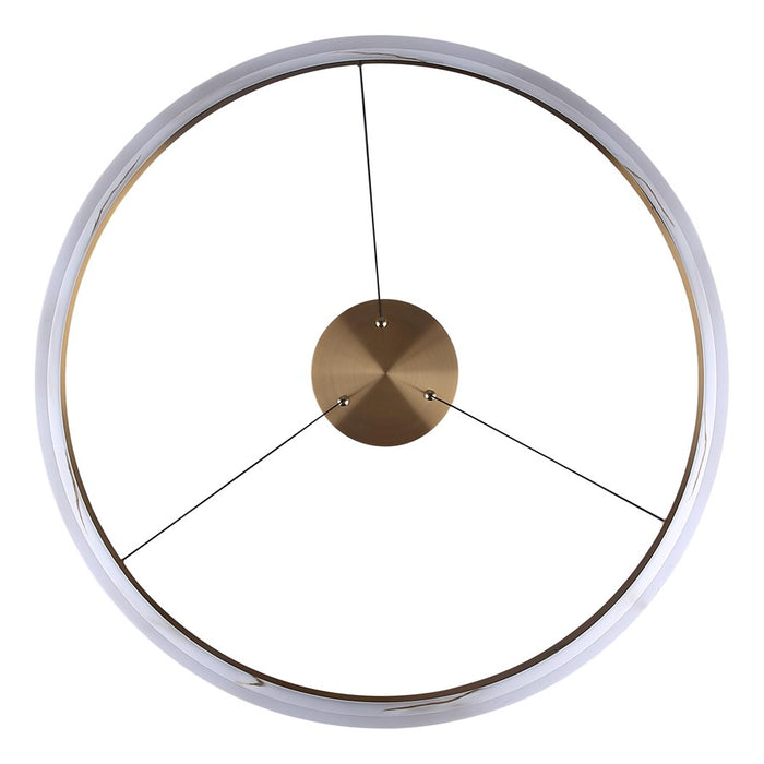 Canarm Elynn 1 Light LED 23.5" Chandelier, Gold