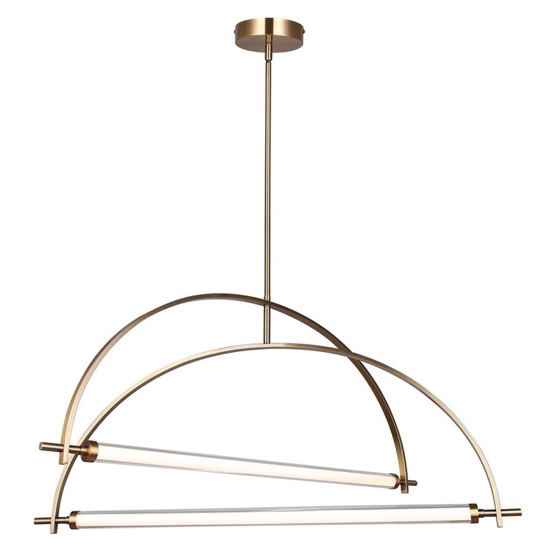 Canarm Keaton 2 Light 33.5" Chandelier, Gold