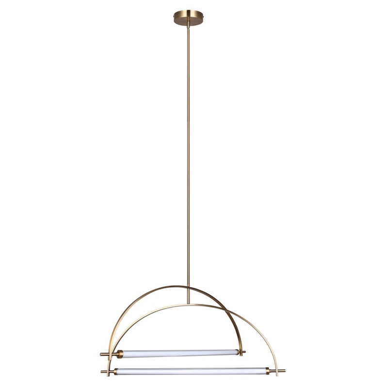 Canarm Keaton 2 Light 33.5" Chandelier, Gold