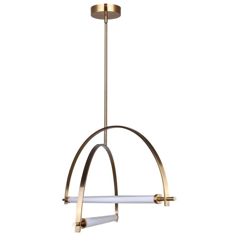 Canarm Keaton 2 Light 33.5" Chandelier, Gold