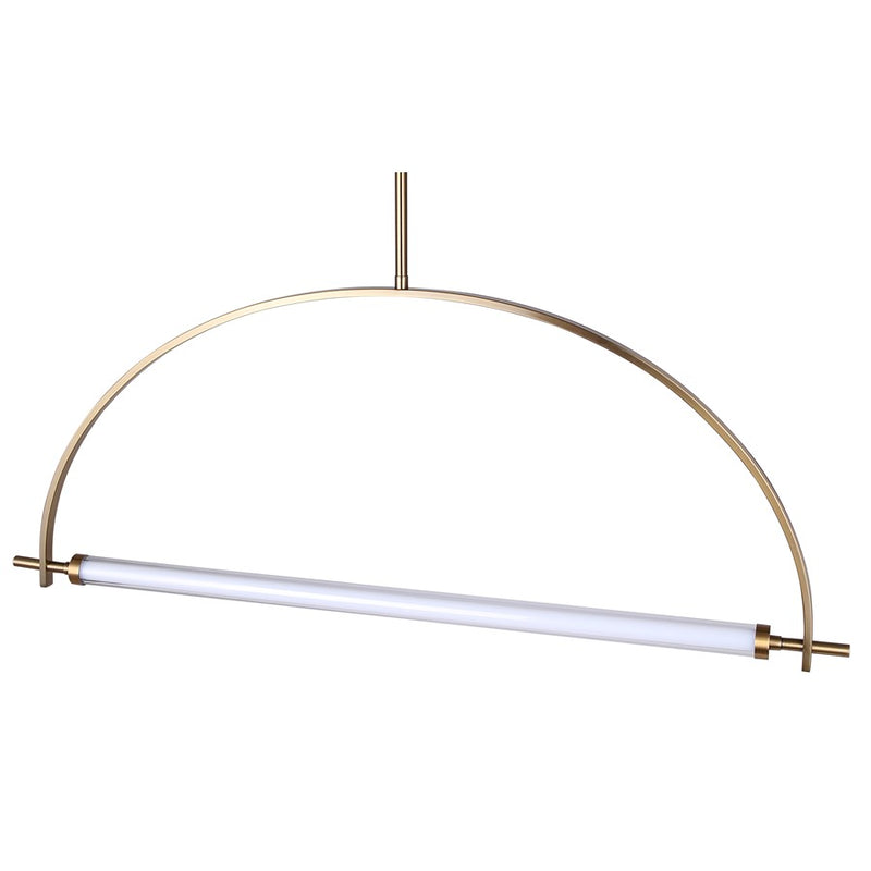 Canarm Keaton 33in 1-Light LED Chandelier | Modern Gold Aluminum and Steel | Dining Room & Kitchen Island | 33.5 x 33.5 x 16.75 in | Model LCH319A33GD