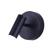 Canarm Kelby 5in 1-Light LED Track Ceiling | Matte Black Cylindrical Swivel Head | Kitchen & Hallway Accent | 5 x 5.5 in | Model LCW211A01BK