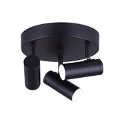 Canarm Kelby 3-Light LED Track Ceiling | Matte Black | Kitchen & Living Room Accent | 8in W x 6in H | Model LCW211A03BK