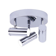 Canarm Kelby 3-Light LED Track Ceiling | Matte Chrome | Kitchen & Living Room Accent | 8in W x 6in H | Model LCW211A03CH
