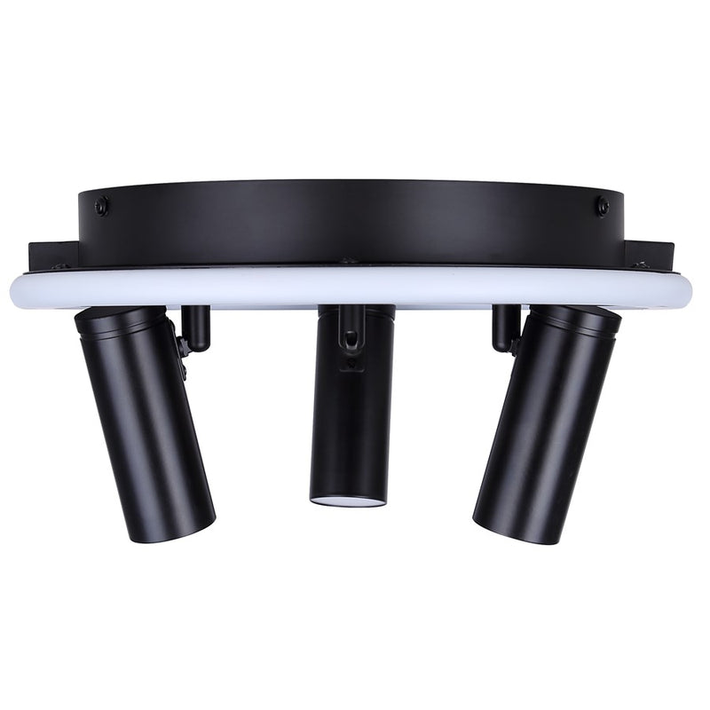 Canarm Denver 3 Light Flush Mount, Black