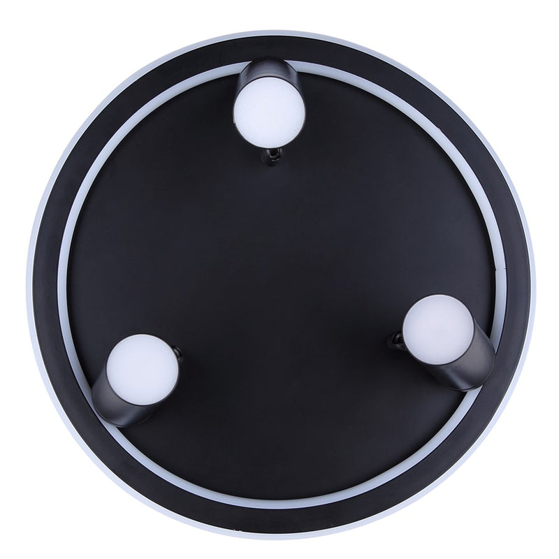 Canarm Denver 3 Light Flush Mount, Black