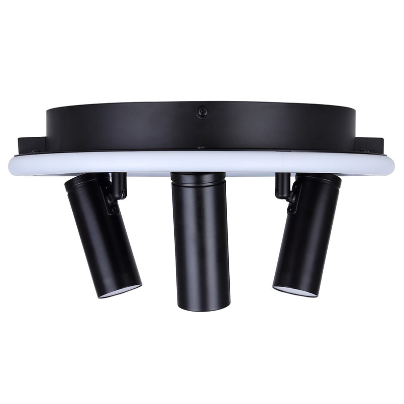 Canarm Denver 3 Light Flush Mount, Black