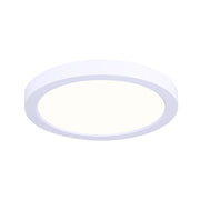 Canarm 7in LED Low Profile Disk Light | White Metal/Acrylic | Under Cabinet & Closet | 7 x 7 x 1 in | Model LED-7DLP-WT