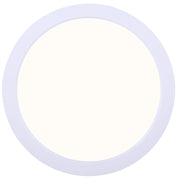 Canarm 7in LED Low Profile Disk Light | White Metal/Acrylic | Under Cabinet & Closet | 7 x 7 x 1 in | Model LED-7DLP-WT