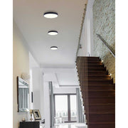 Canarm 5in LED Low Profile Disk Light | Black Metal/Acrylic | Under Cabinet & Closet | 5 x 5 x 1 in | Model LED-CP5D10-BK