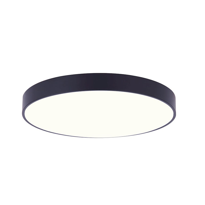 Canarm LED-CP7D10-BK 6.7in 1-Light Low Profile Disk Light | Black | Under Cabinet & Hallway | 6.7 x 6.7 x 0.77 in | Model LED-CP7D10-BK