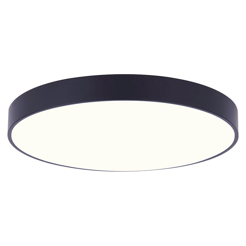 Canarm 9in 1-Light LED Disk Light | Black Finish | Under Cabinet & Accent Lighting | 9 x 9 x 1 in | Model LED-CP9D10-BK