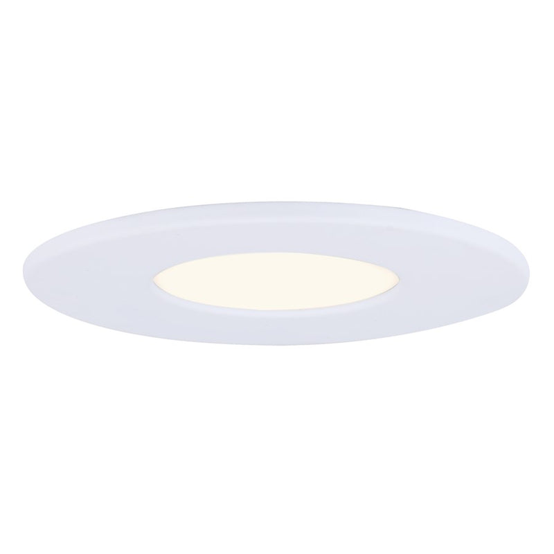 Canarm 5in LED Disk Light | White Metal/Acrylic | Hallway & Closet Flush Mount | 700 Lumens, 3000K, Dimmable | Model LED-RT5DL-WT-C