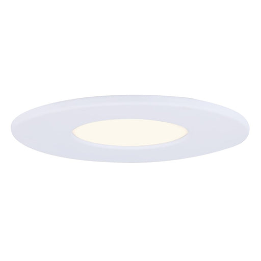 Canarm 5in LED Disk Light | White Metal/Acrylic | Hallway & Closet Flush Mount | 700 Lumens, 3000K, Dimmable | Model LED-RT5DL-WT-C