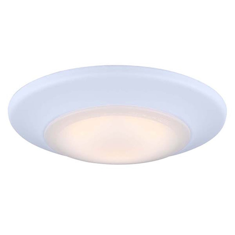 Canarm LED-SM4DL-WT-C 4in 1-Light LED Disk Light | White Surface Mount | Kitchen & Hallway | 4 x 1 x 1 in | Model LED-SM4DL-WT-C