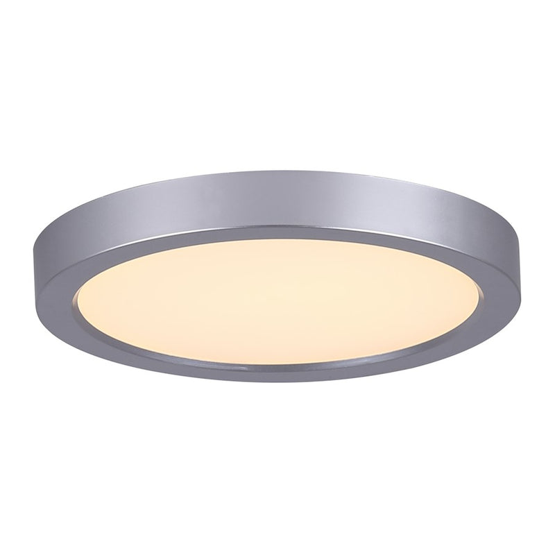 Canarm LED-SM55DL-BN-C 5.5in 1-Light LED Disk Light | Brushed Nickel Surface Mount | Kitchen & Bathroom | 5.5 x 1 x 1 in | Model LED-SM55DL-BN-C