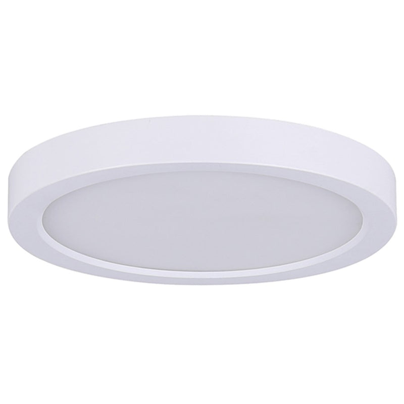 Canarm LED-SM55DL-WT-C 5.5in 1-Light LED Disk Light | White Surface Mount | Kitchen & Bathroom | 5.5 x 1 x 1 in | Model LED-SM55DL-WT-C