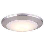Canarm 6in LED Disk Light | Brushed Nickel Metal/Acrylic | Dimmable 3000K 1000 Lumens | Surface Mount | Model LED-SM6DL-BN-C