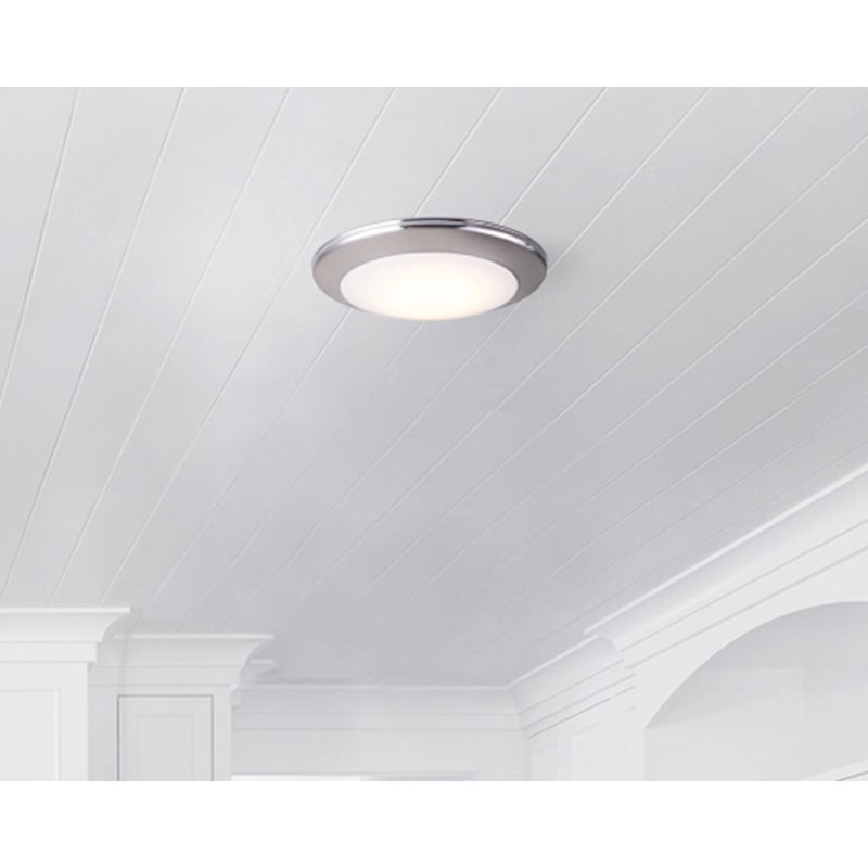 Canarm 6in LED Disk Light | Brushed Nickel Metal/Acrylic | Dimmable 3000K 1000 Lumens | Surface Mount | Model LED-SM6DL-BN-C
