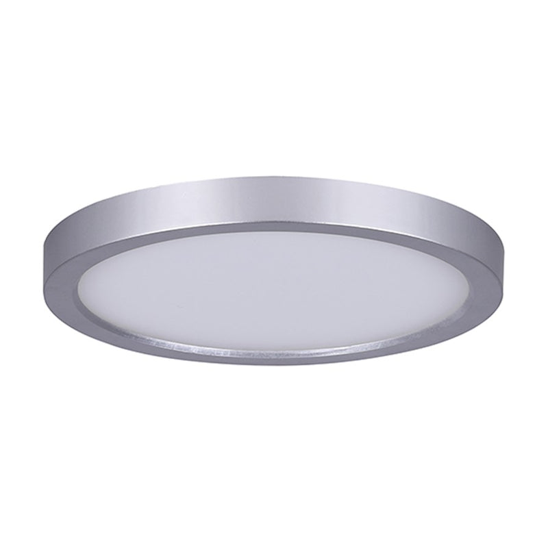 Canarm LED-SM7DL 7in 1-Light Low Profile Disk Light | Brushed Nickel | Hallway & Closet Ceiling | 7 x 1 x 1 in | Model LED-SM7DL-BN-C