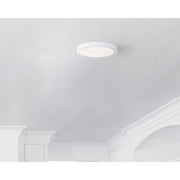 Canarm LED-SM7DL 7in 1-Light Low Profile Disk Light | White | Hallway & Closet Ceiling | 7 x 1 x 1 in | Model LED-SM7DL-WT-C