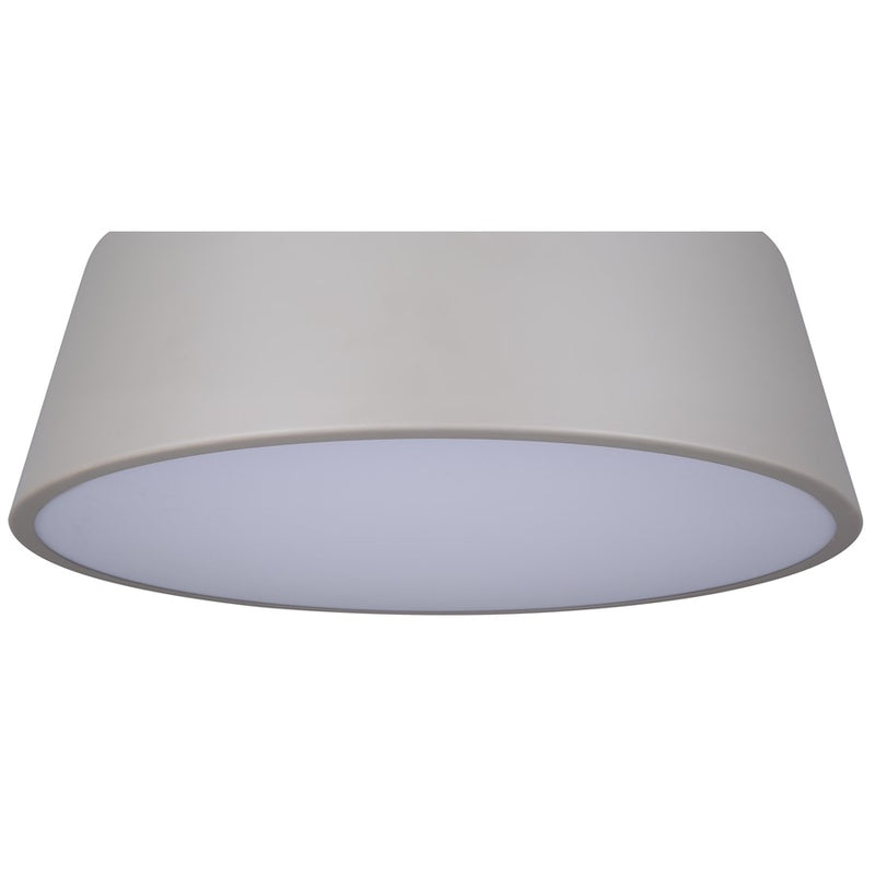 Canarm Jessa 1 Light 12.75" Flush Mount, Brushed Nickel/Green