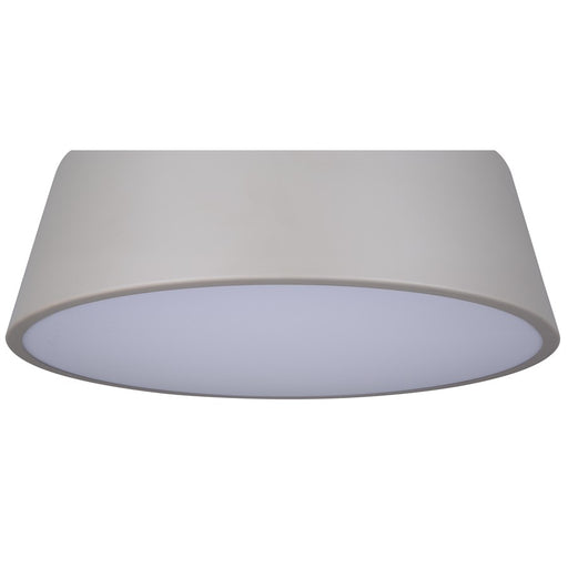Canarm Jessa 1 Light 12.75" Flush Mount, Brushed Nickel/Green