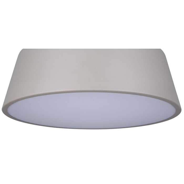 Canarm Jessa 1 Light 12.75" Flush Mount, Brushed Nickel/Green