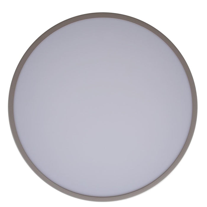 Canarm Jessa 1 Light 12.75" Flush Mount, Brushed Nickel/Green
