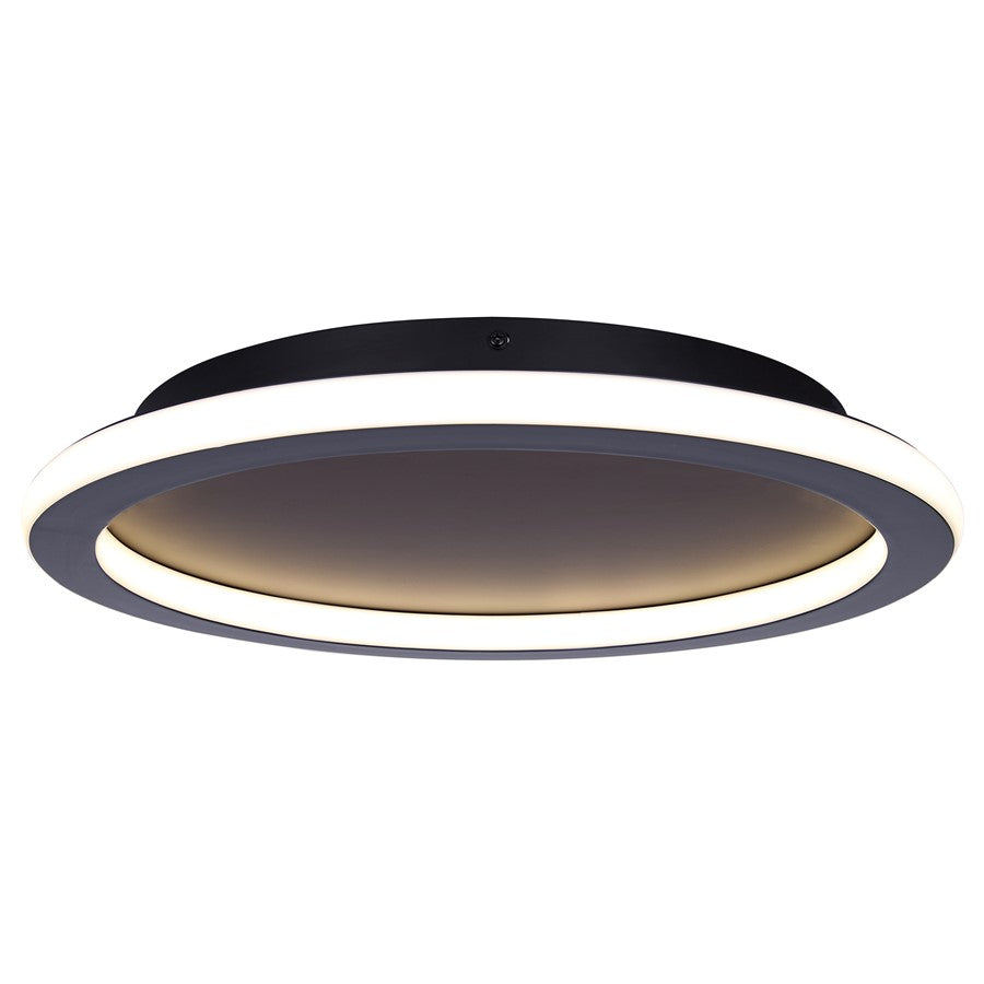 Canarm Gavyn 1 Light 16" Flush Mount, Black