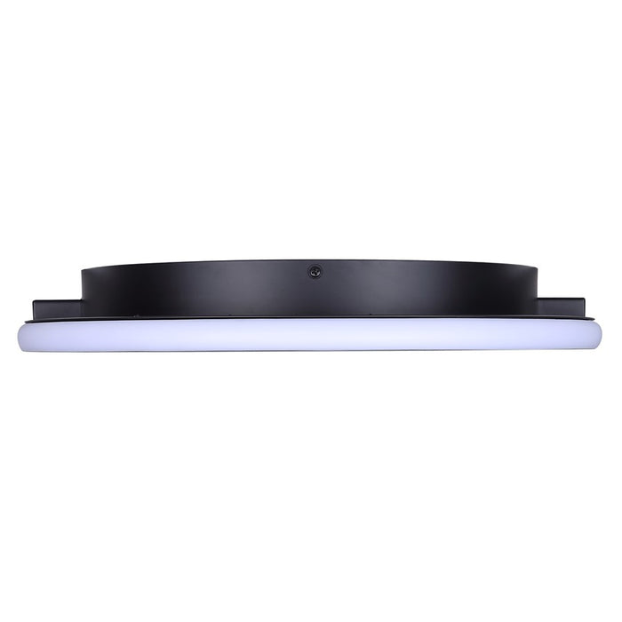 Canarm Gavyn 1 Light 16" Flush Mount, Black