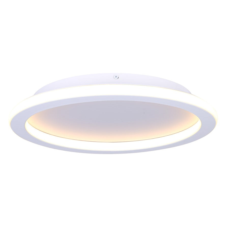 Canarm Gavyn 1 Light 16" Flush Mount, White - LFM279A16WH