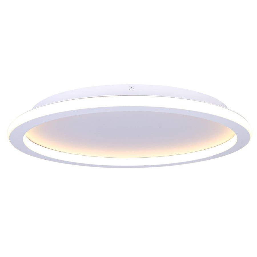 Canarm Gavyn 1 Light LED 20" Flush Mount, White - LFM279A20WH