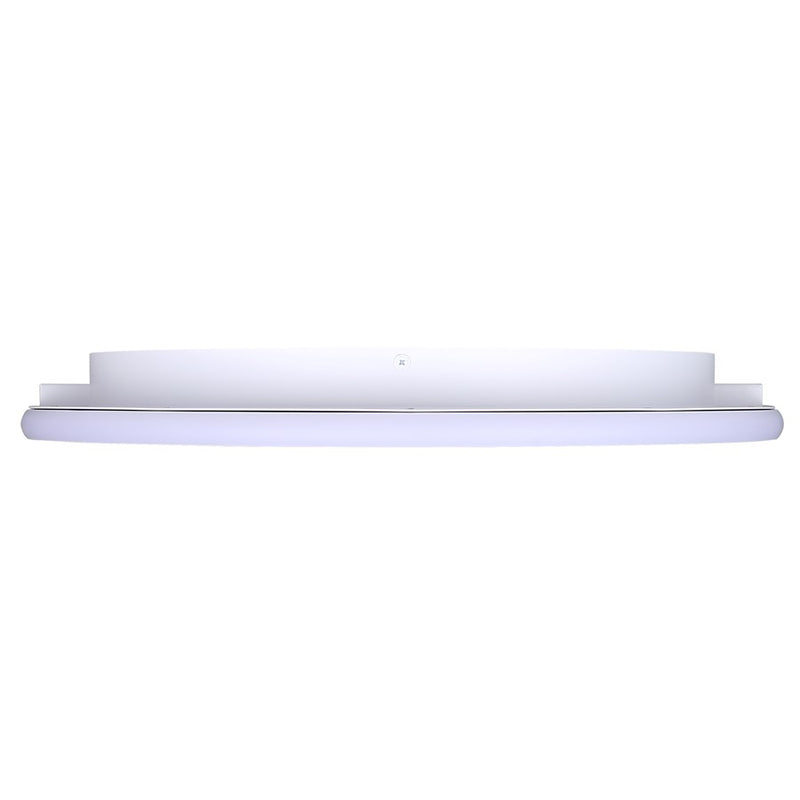 Canarm Gavyn 20in 1-Light LED Flush Mount | Modern Matte White Metal | Bedroom & Living Room Ceiling Light | 20 x 20 x 2.25 in | Model LFM279A20WH