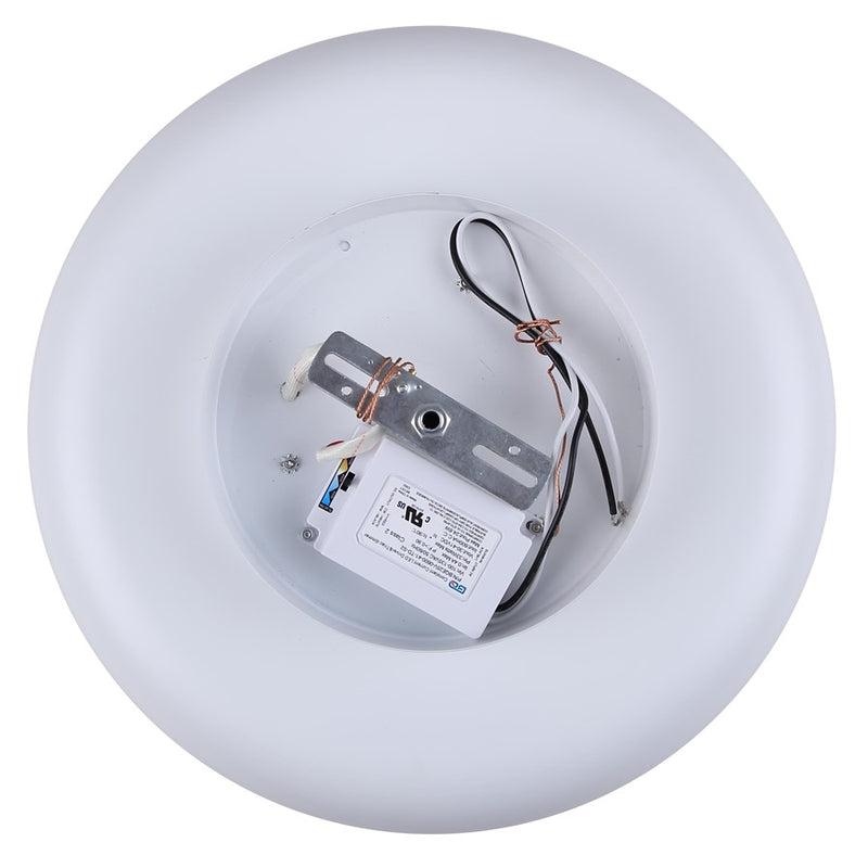 Canarm Zaria 1 Light 13.88" Flush Mount, White