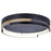 Canarm Azria 4 Light LED 15" Flush Mount, Matte Black