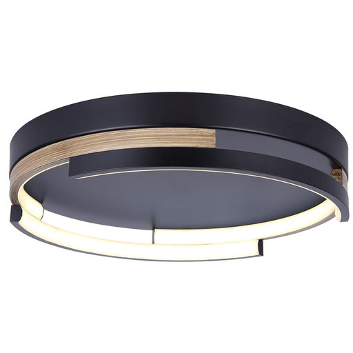 Canarm Azria 4 Light LED 15" Flush Mount, Matte Black - LFM283A15BKB